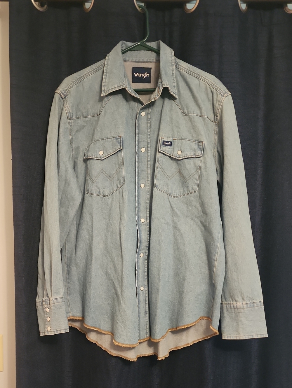 Wrangler Womens  Light Blue Denim Western Shirt